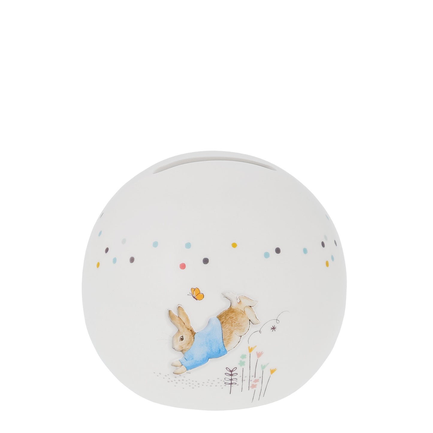 Beatrix Potter Peter Rabbit Sphere Ceramic Money Bank