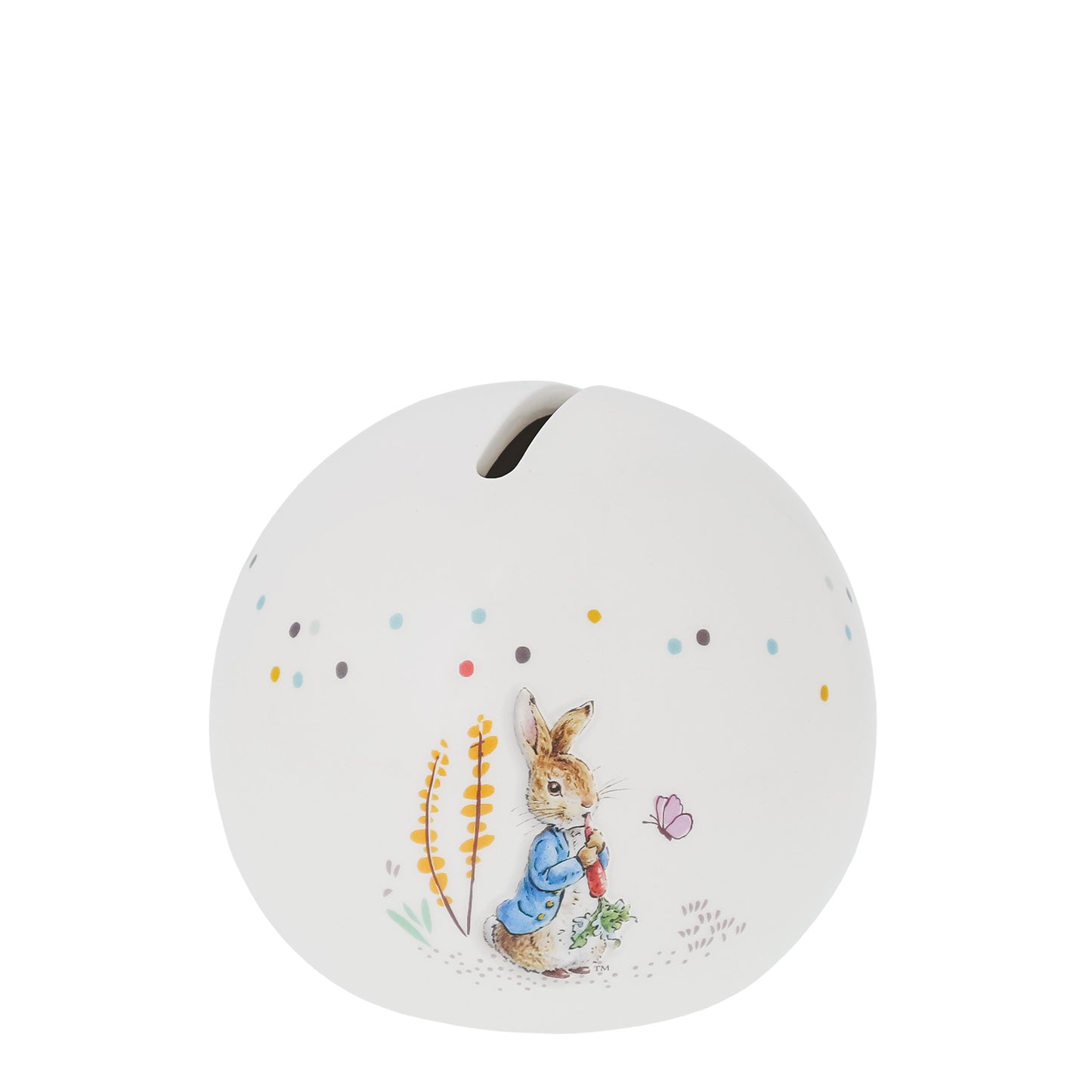 Beatrix Potter Peter Rabbit Sphere Ceramic Money Bank