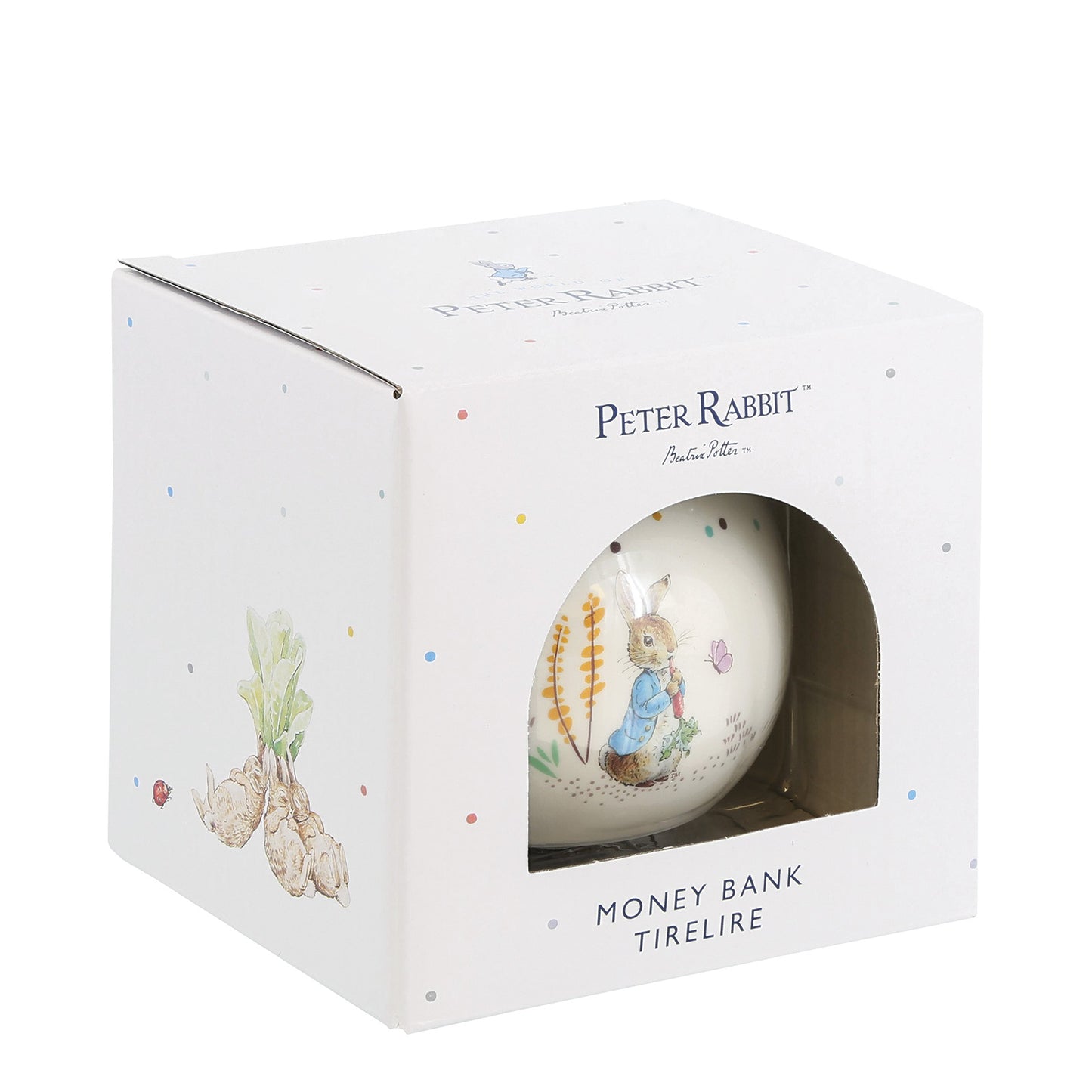 Beatrix Potter Peter Rabbit Sphere Ceramic Money Bank