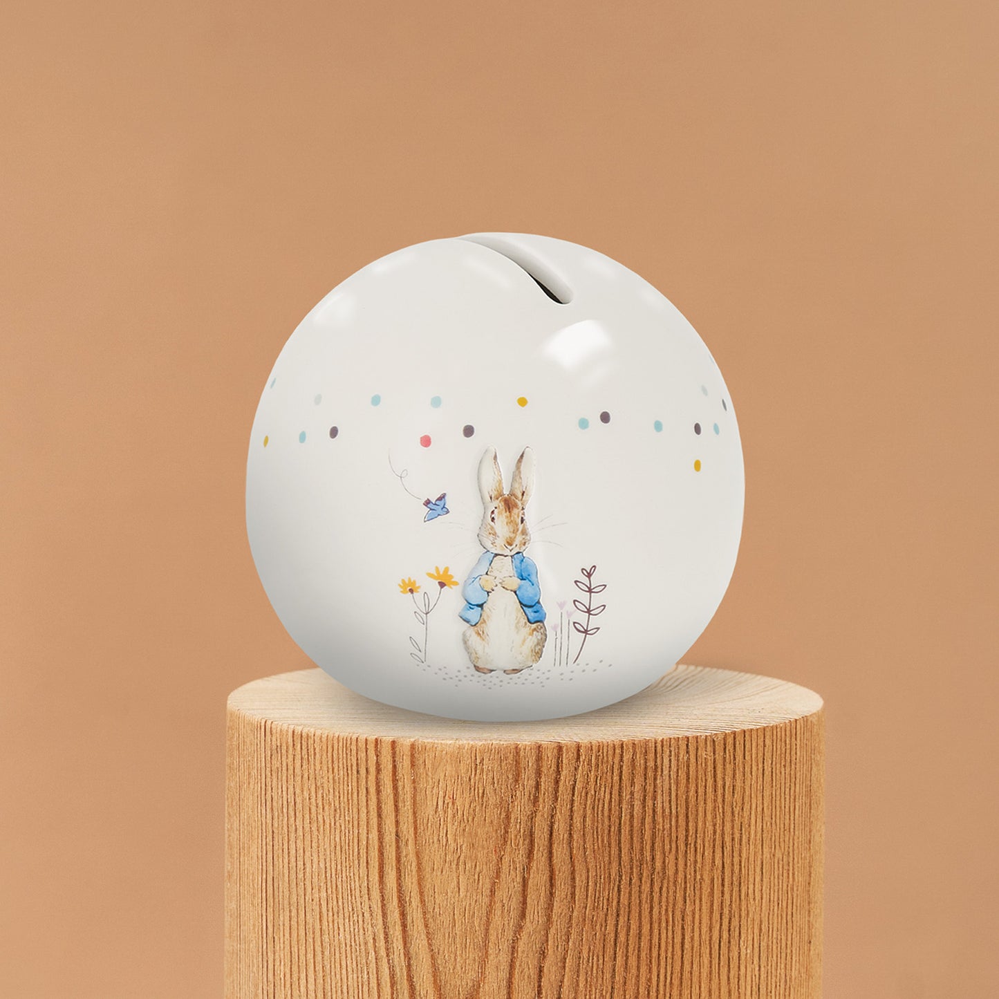 Beatrix Potter Peter Rabbit Sphere Ceramic Money Bank