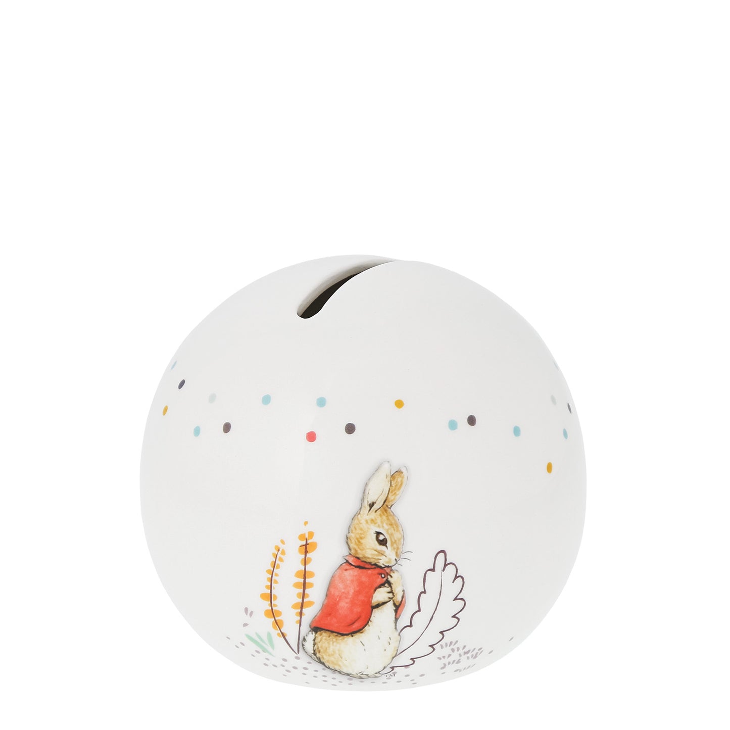 Beatrix Potter Flopsy Bunny Sphere Ceramic Money Bank