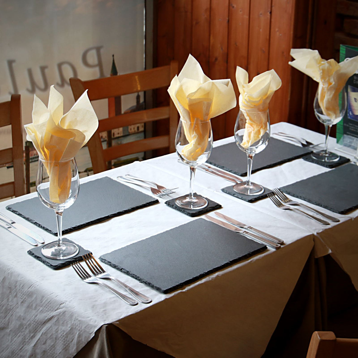 Natural Slate Placemats & Coasters - 12pc