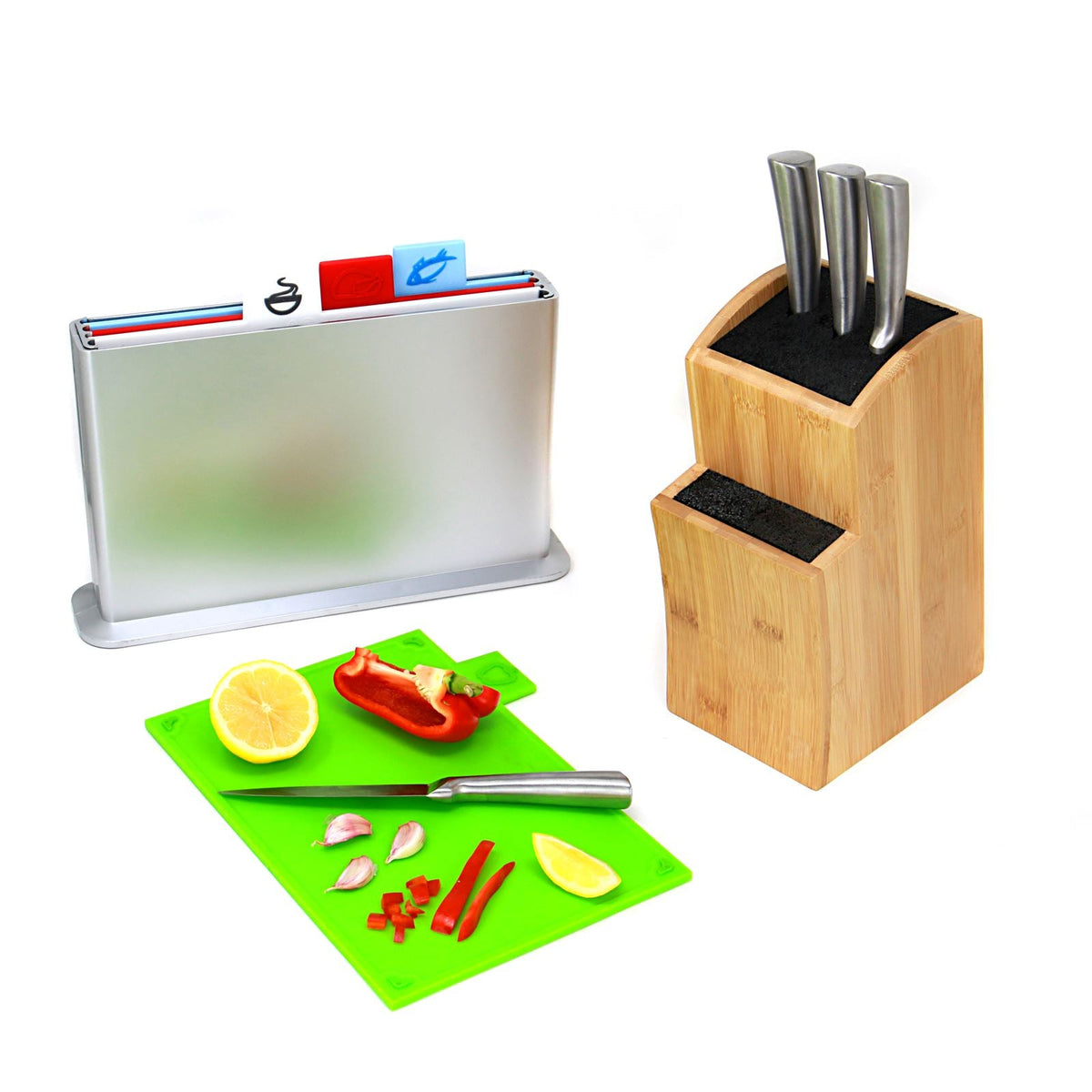 Universal Bamboo Knife Block