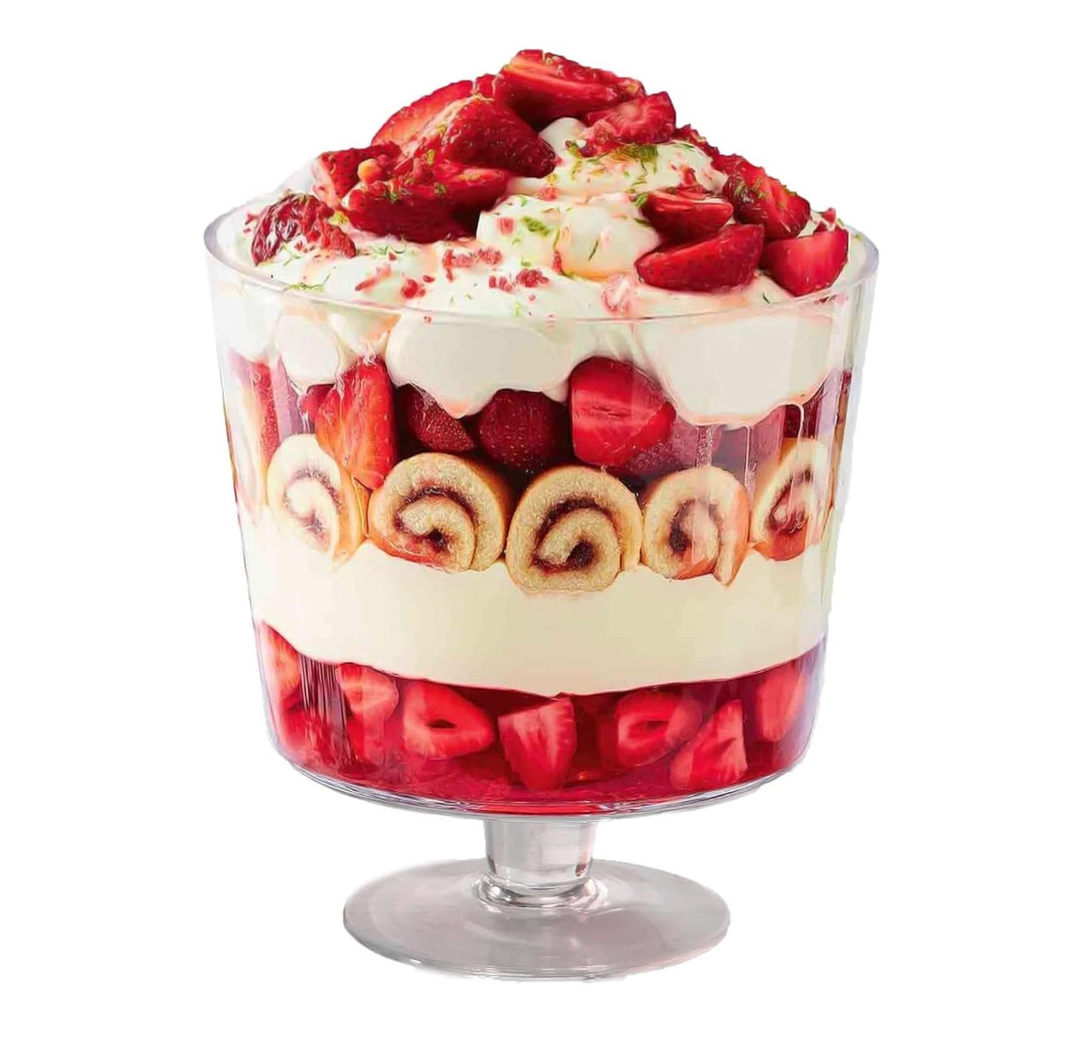 Footed Glass 2L Trifle Bowl