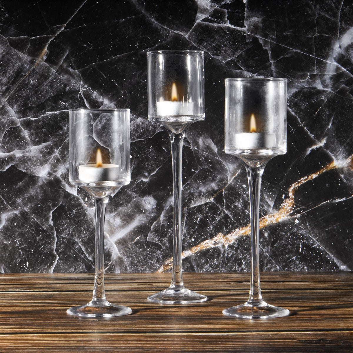 Tea Light Candle Holders - Set of 3