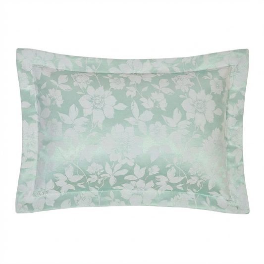 Lottie Soft Green Luxury Jacquard Oxford Pillowcase (Pair)