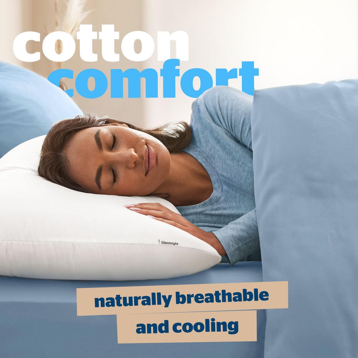 Silentnight Cotton Comfort Pillow Pair