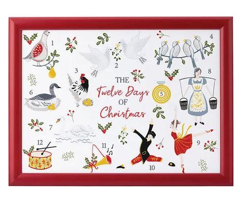 Foxwood Home Twelve Days of Christmas Lap Tray