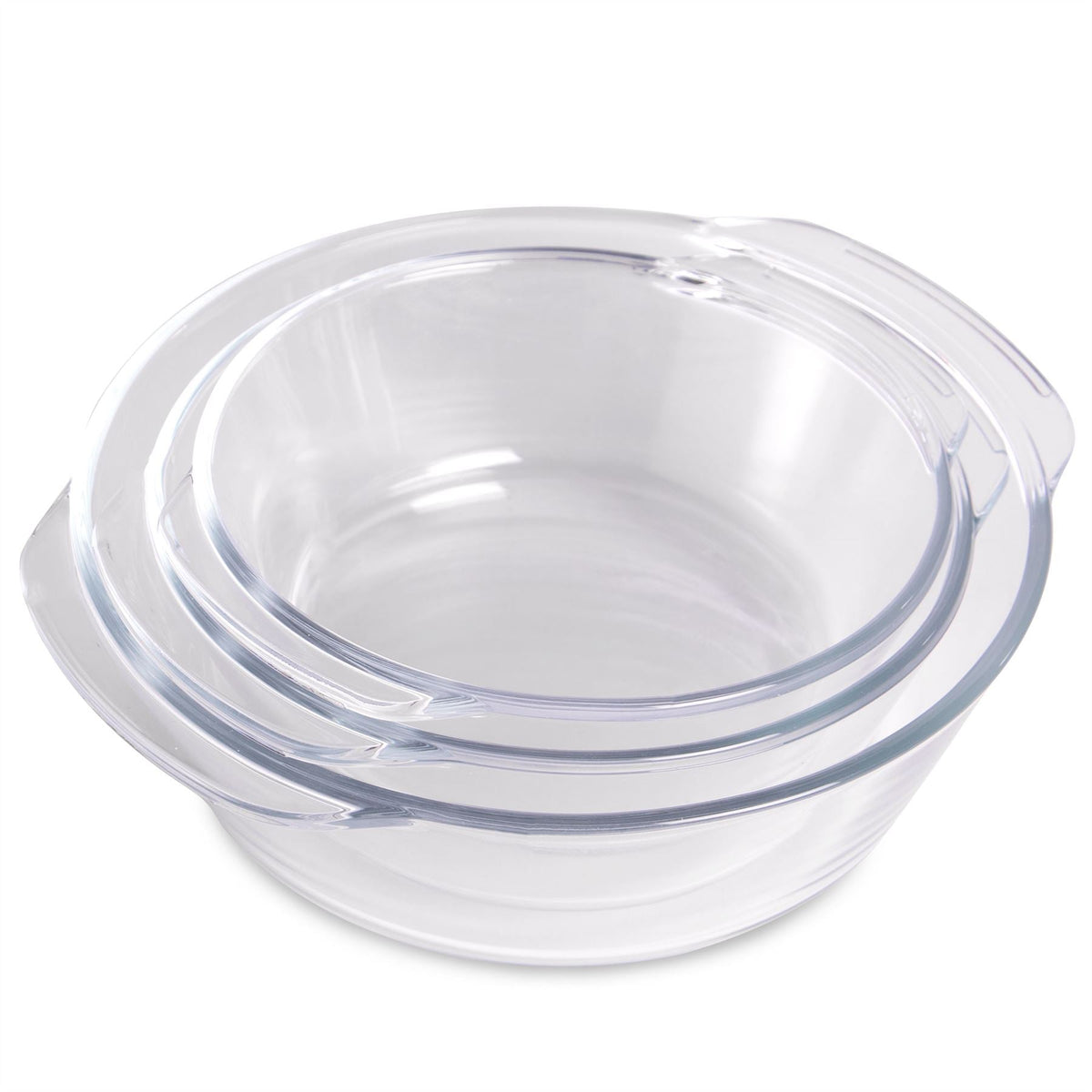 Glass Cooking Dishes - Set of 3