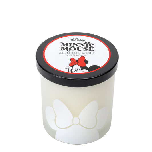 Disney Minnie Mouse White Jasmine Glass Printed Candle