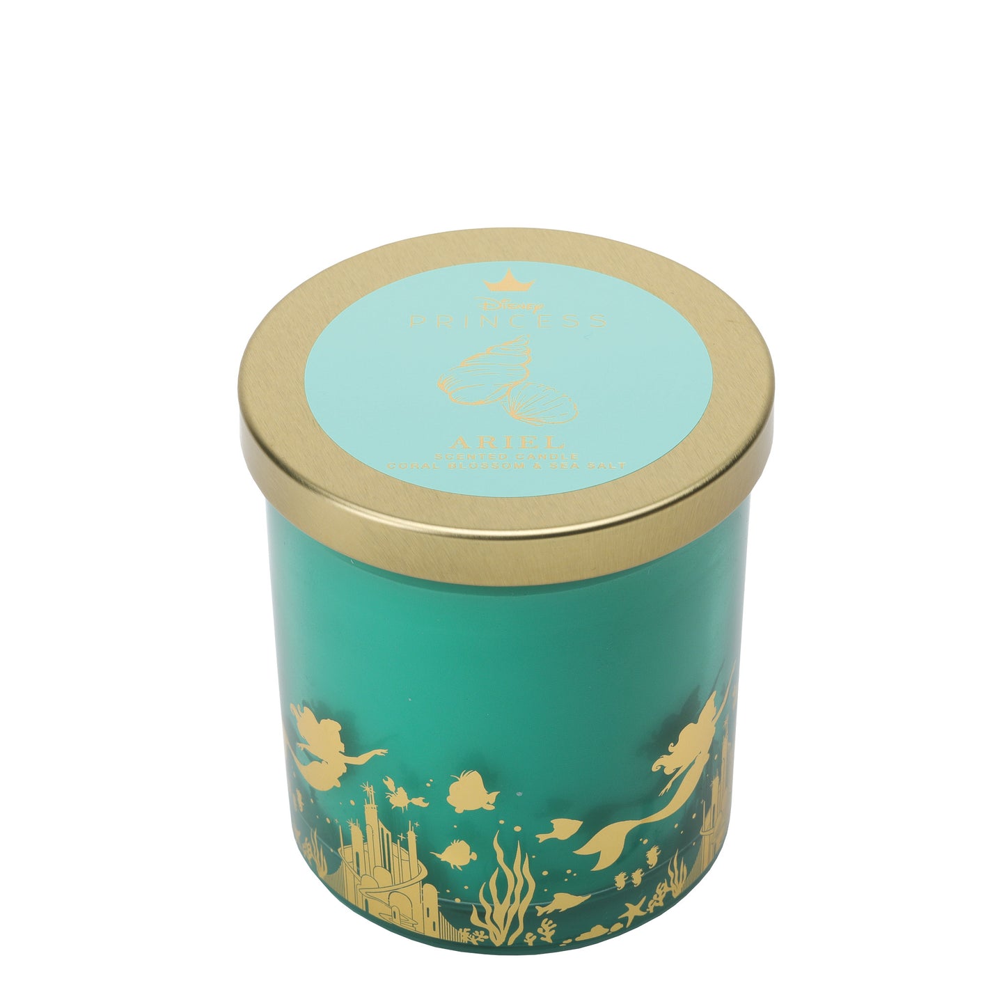 Disney Ariel Coral Blossom & Sea Salt Foiled Glass Candle