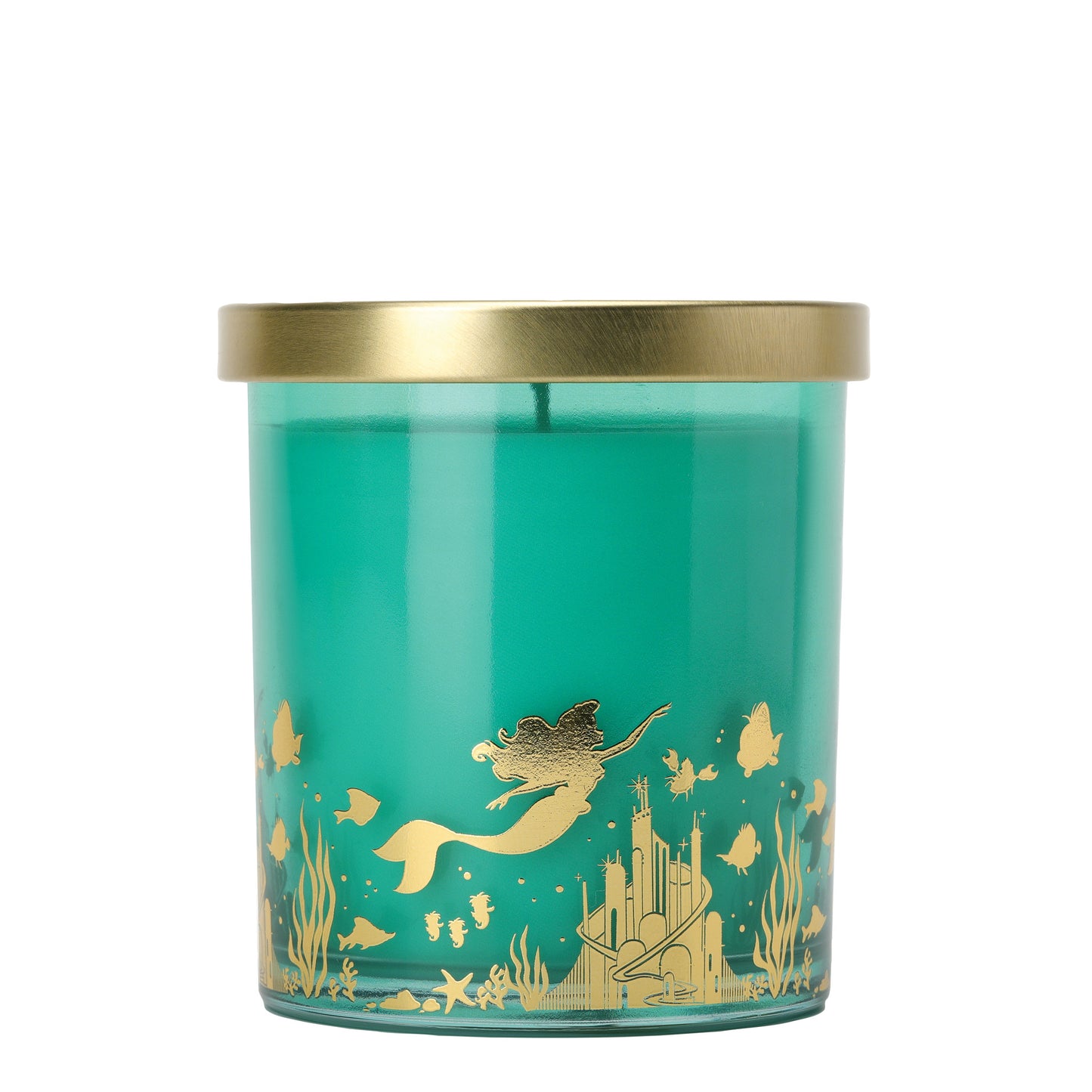 Disney Ariel Coral Blossom & Sea Salt Foiled Glass Candle