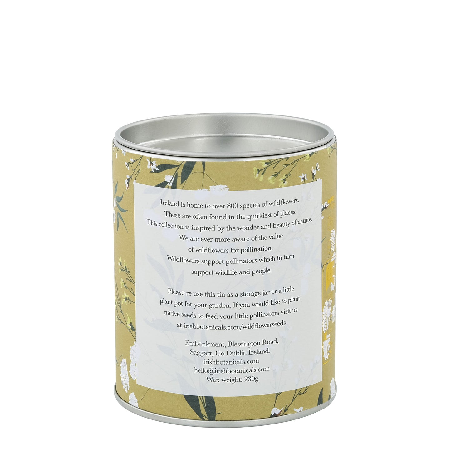 Irish Botanicals Chamomile & Bay Leaf Tin Candle