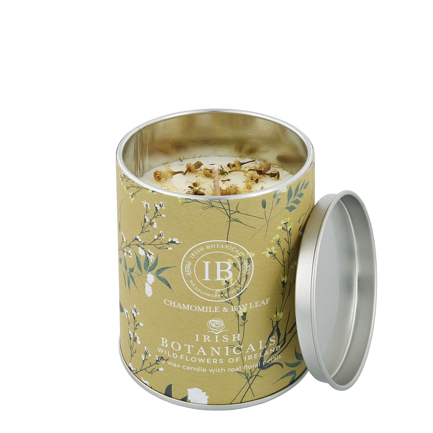 Irish Botanicals Chamomile & Bay Leaf Tin Candle