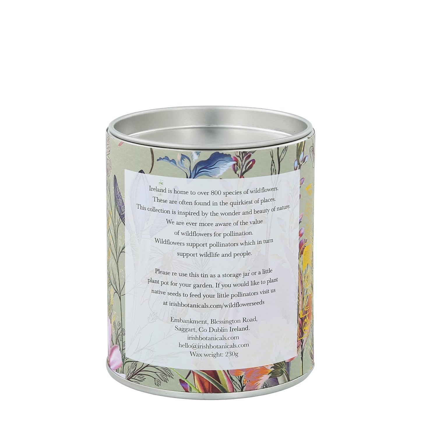 Irish Botanicals Elderberry & Spotted Nettle Tin Candle