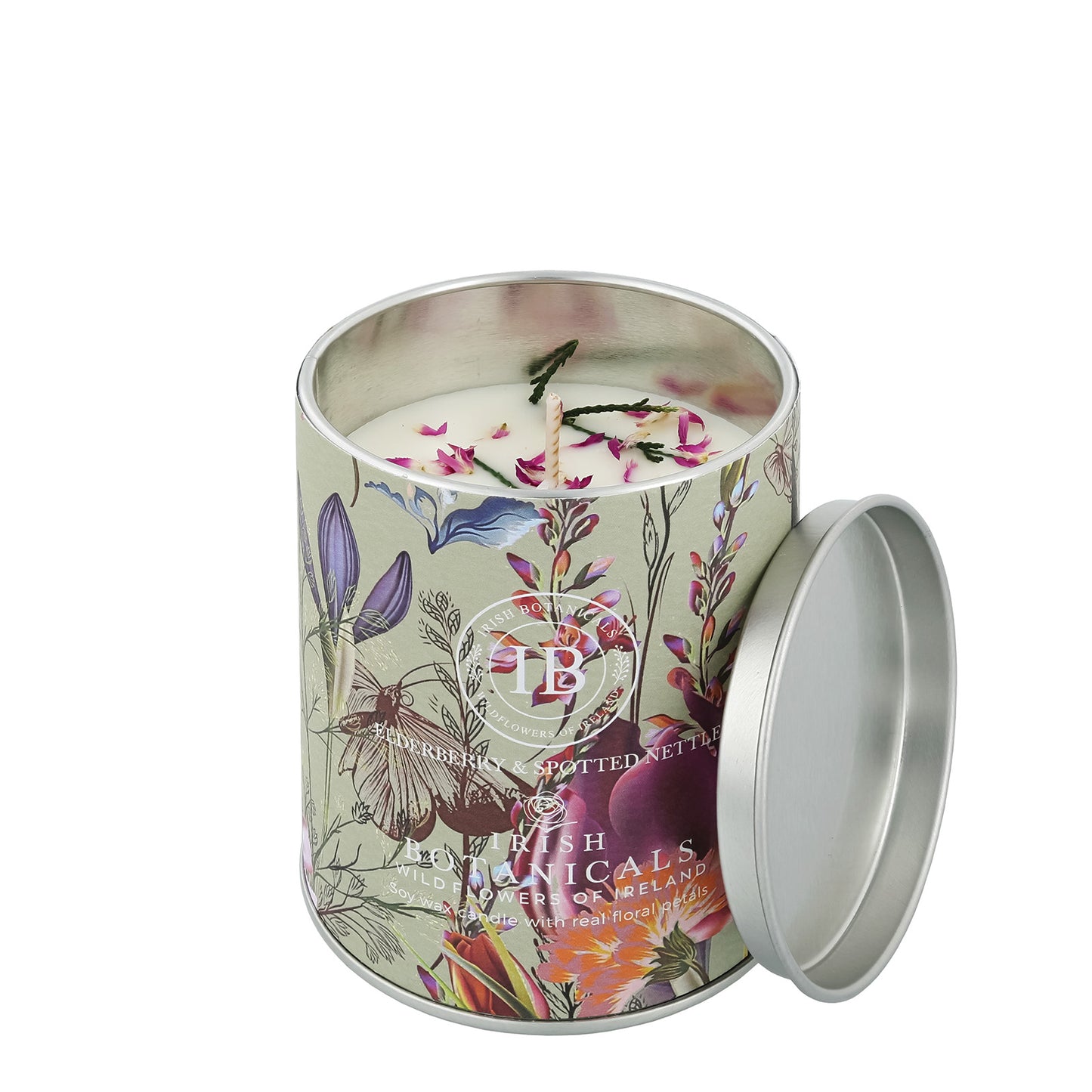 Irish Botanicals Elderberry & Spotted Nettle Tin Candle