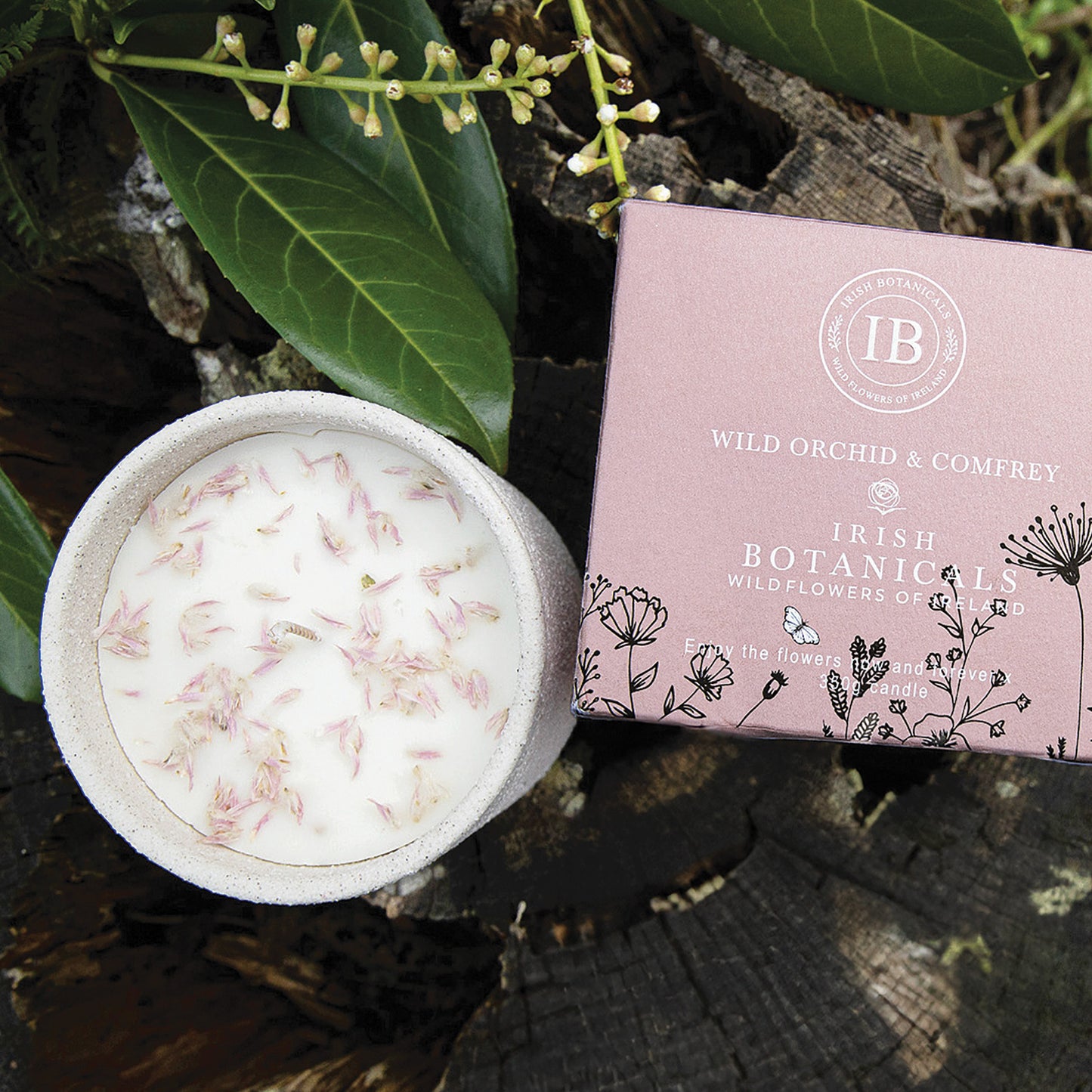 Irish Botanicals Wild Orchid & Comfrey Candle