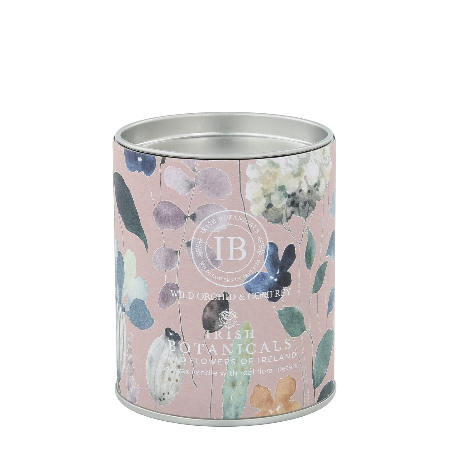 Irish Botanicals Wild Orchid & Comfrey Tin Candle