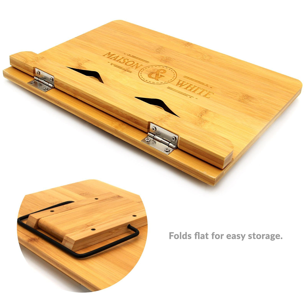 Bamboo Recipe Book Stand