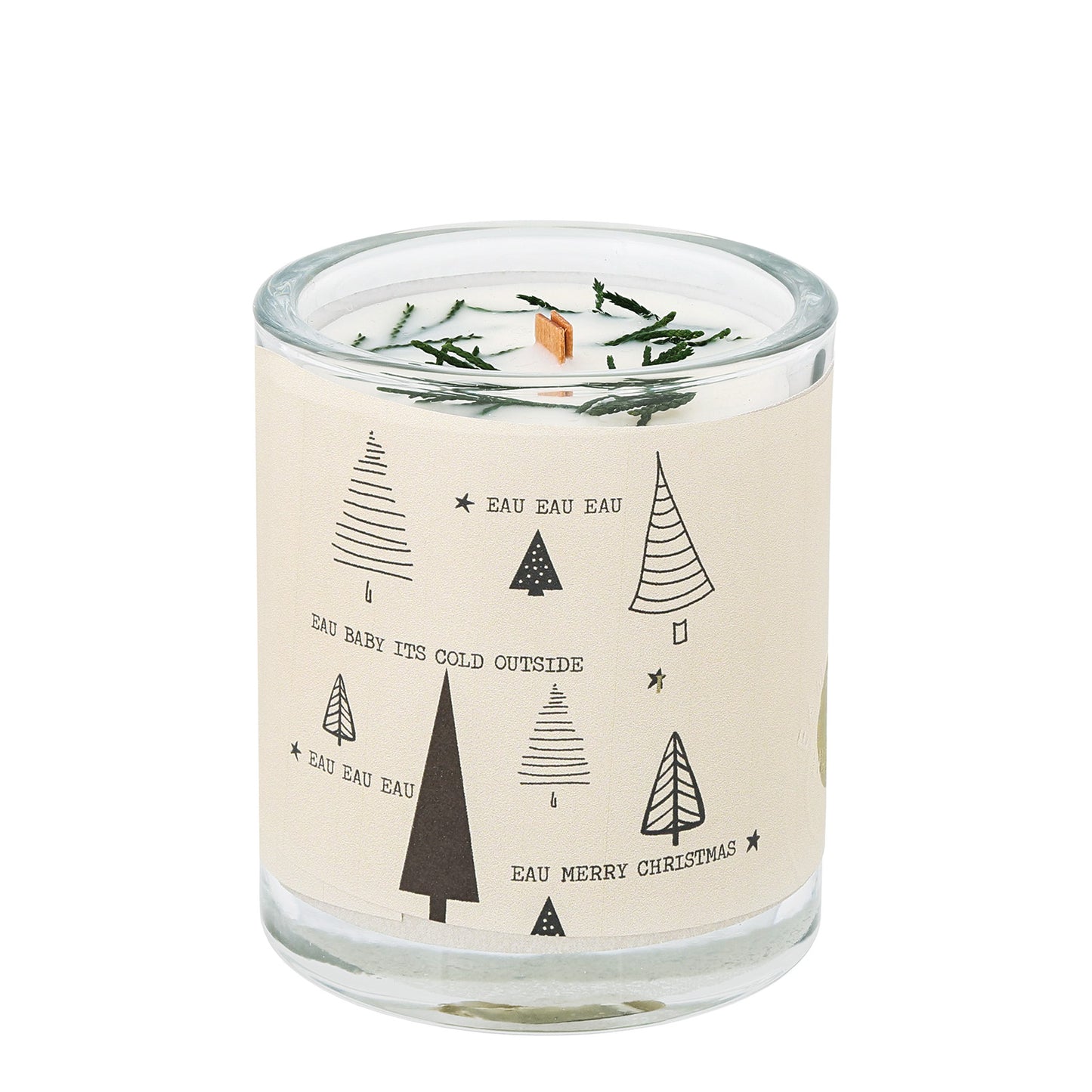 Eau Lovely Eau Eau Eau Christmas Wood Wick Candle