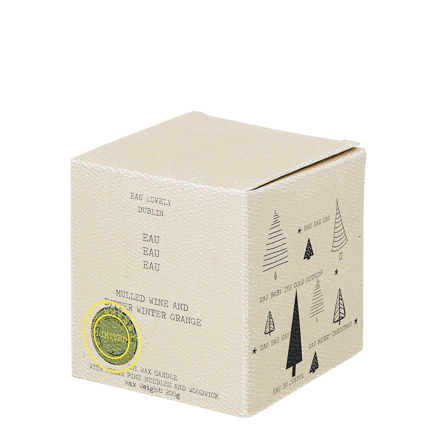 Eau Lovely Eau Eau Eau Christmas Wood Wick Candle