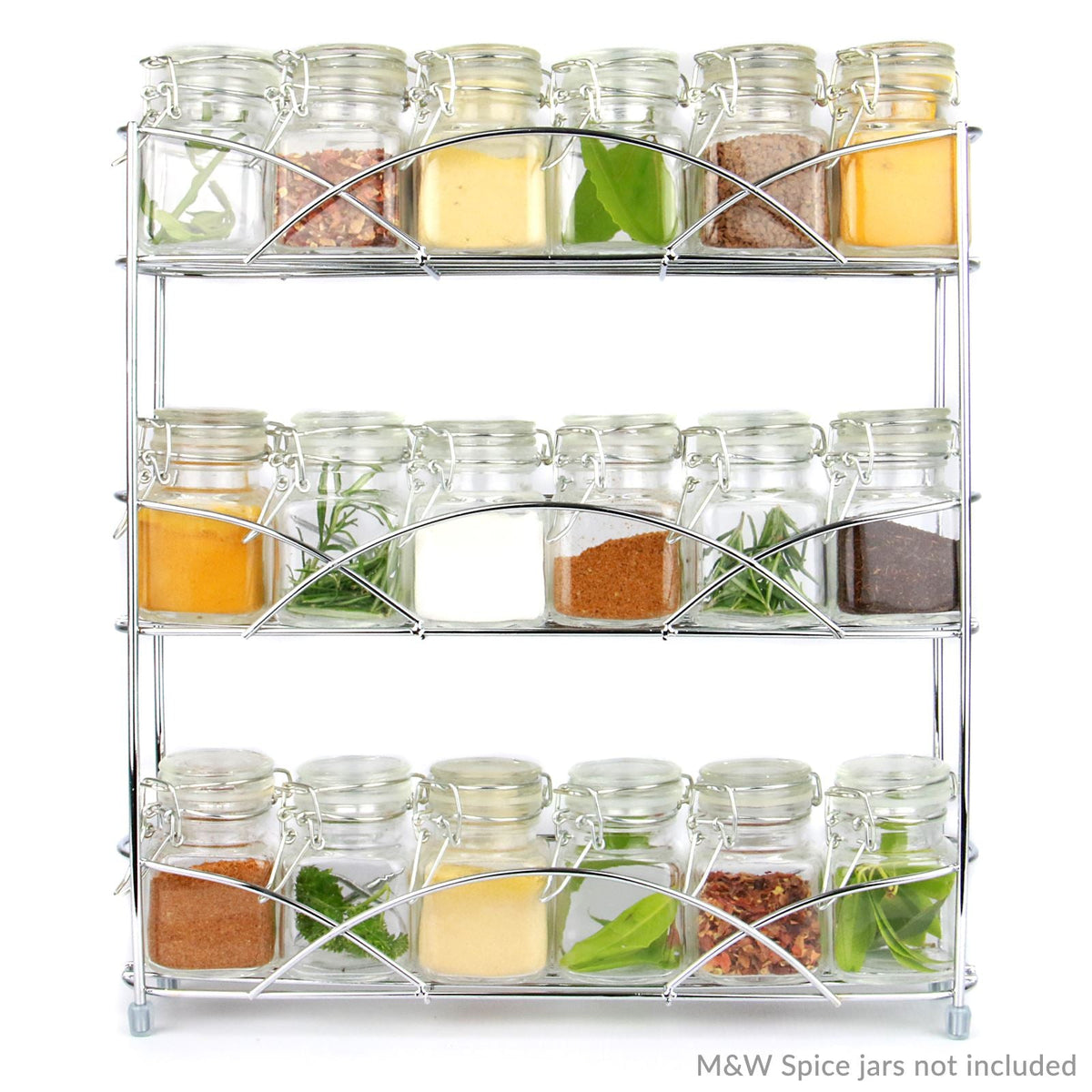 3 Tier Herb & Spice Rack Chrome