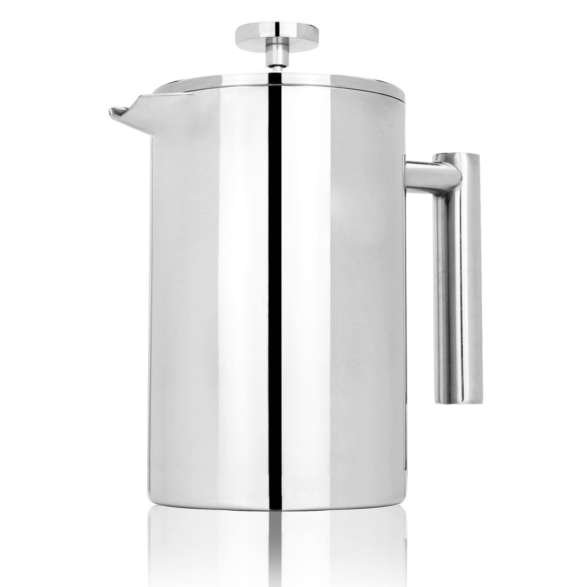 French Press Cafetiere Steel Coffee Maker 1500ml
