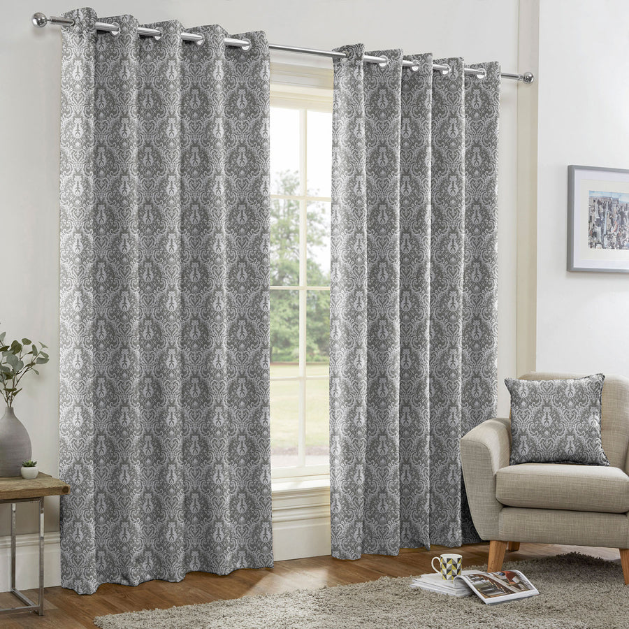 Tegola Grey Made to Measure Curtains