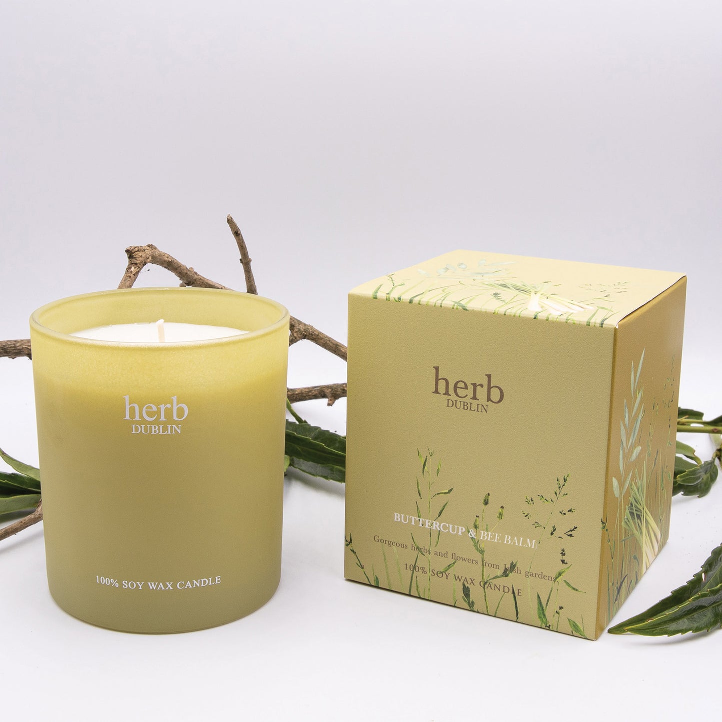 Herb Dublin Buttercup and Bee Balm Candle