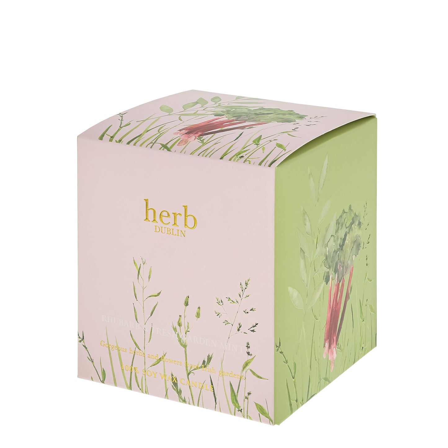 Herb Dublin Rhubarb and Garden Mint Candle