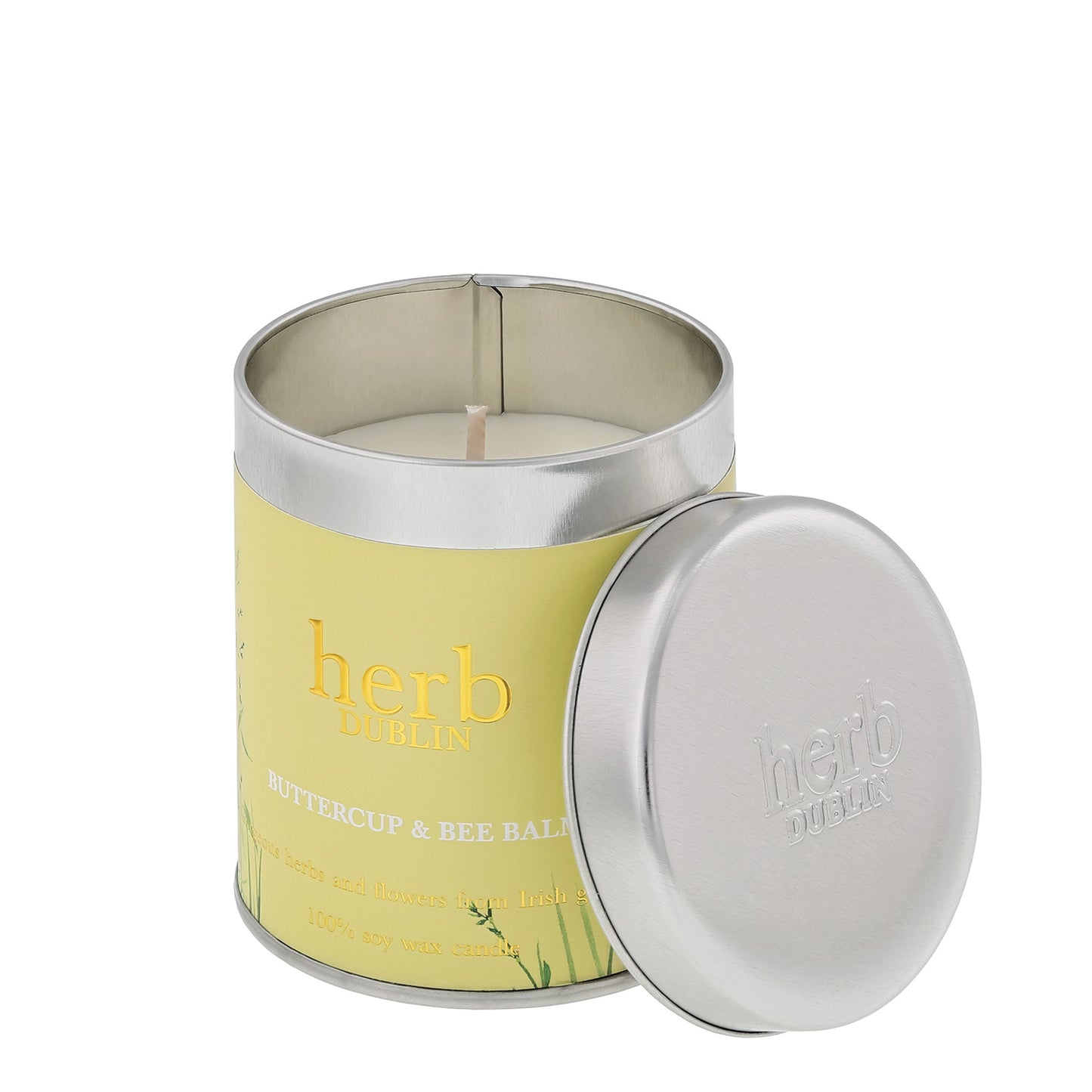 Herb Dublin Buttercup and Bee Balm Tin Candle