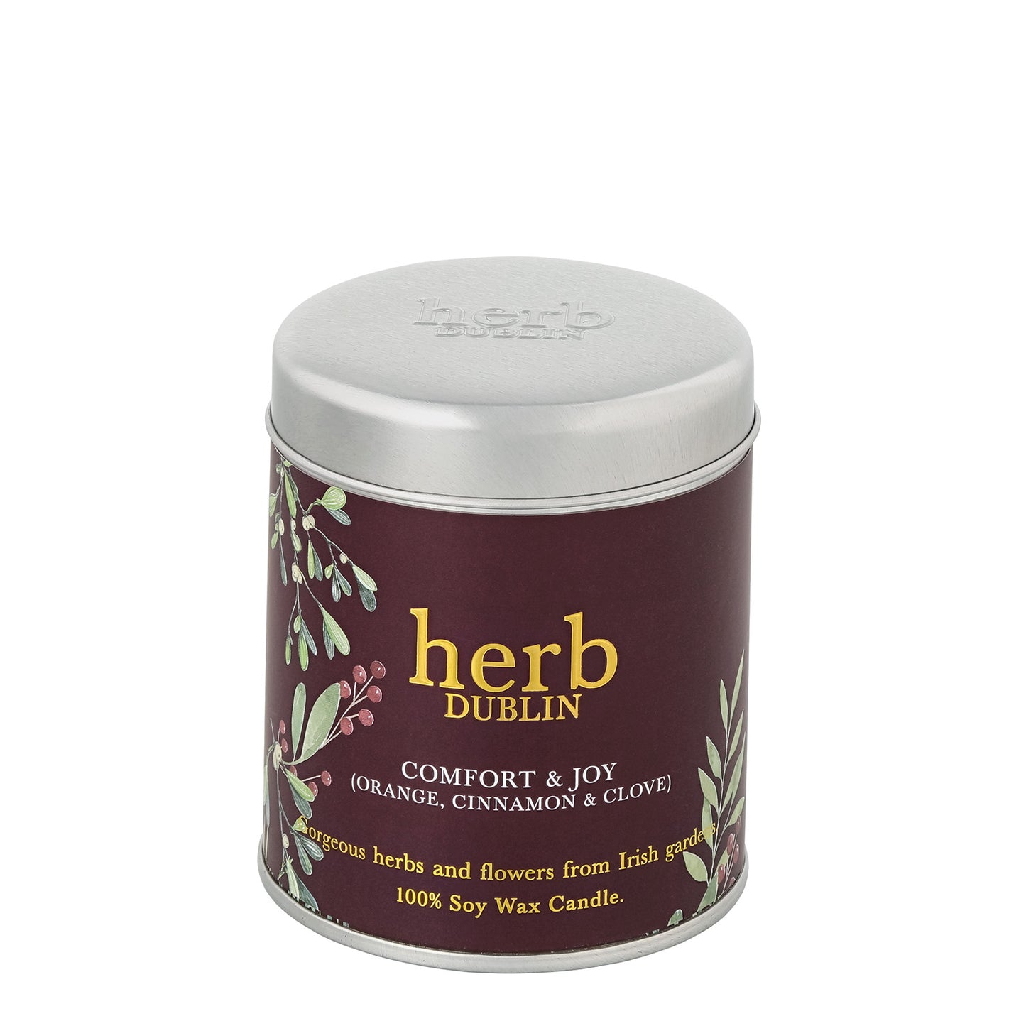Herb Dublin Comfort and Joy Tin Candle
