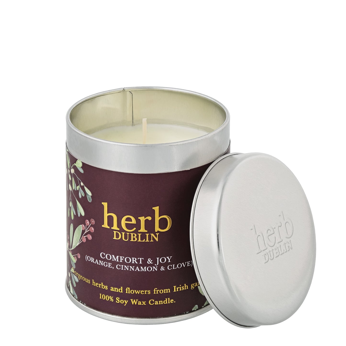 Herb Dublin Comfort and Joy Tin Candle