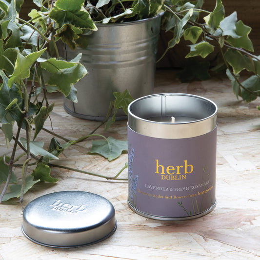 Herb Dublin Lavender & Rosemary Tin Candle