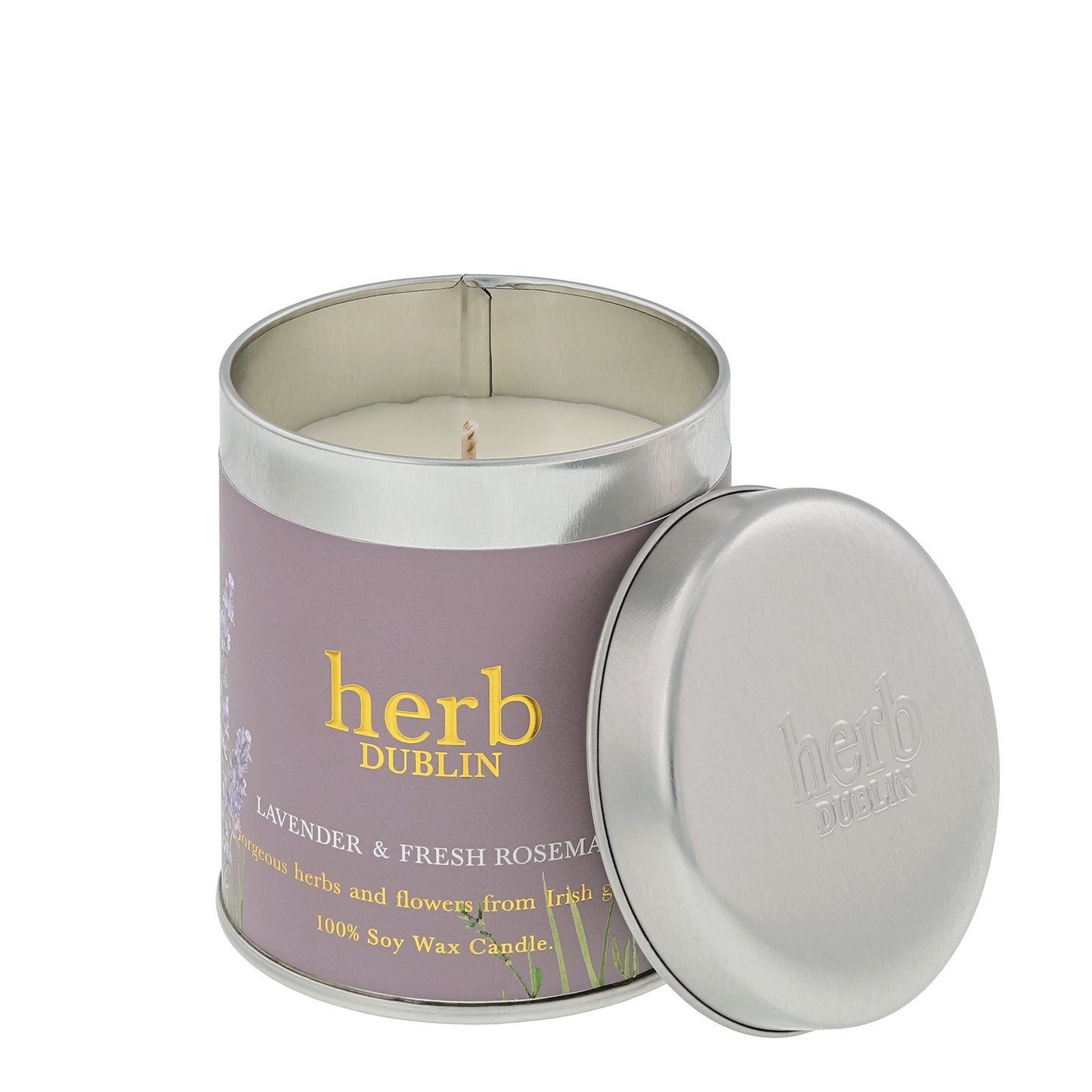 Herb Dublin Lavender & Rosemary Tin Candle