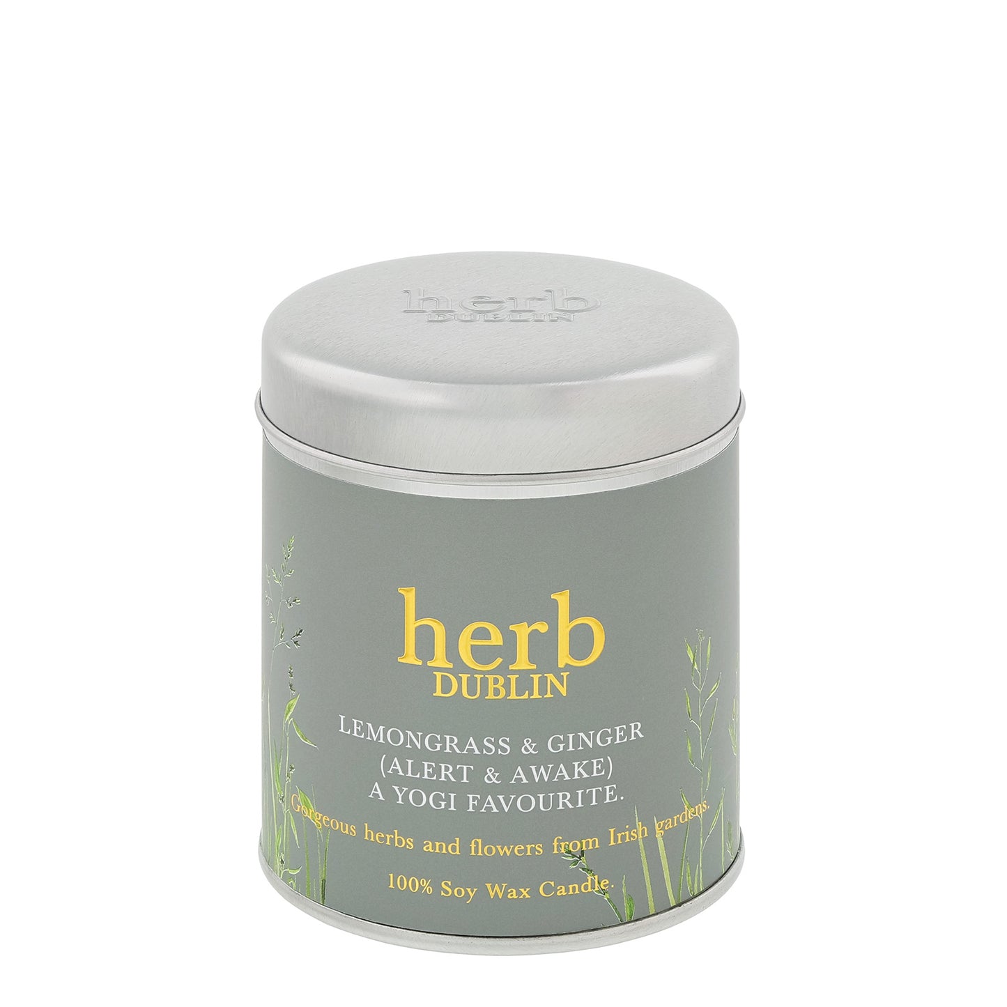 Herb Dublin Lemongrass & Ginger Tin Candle