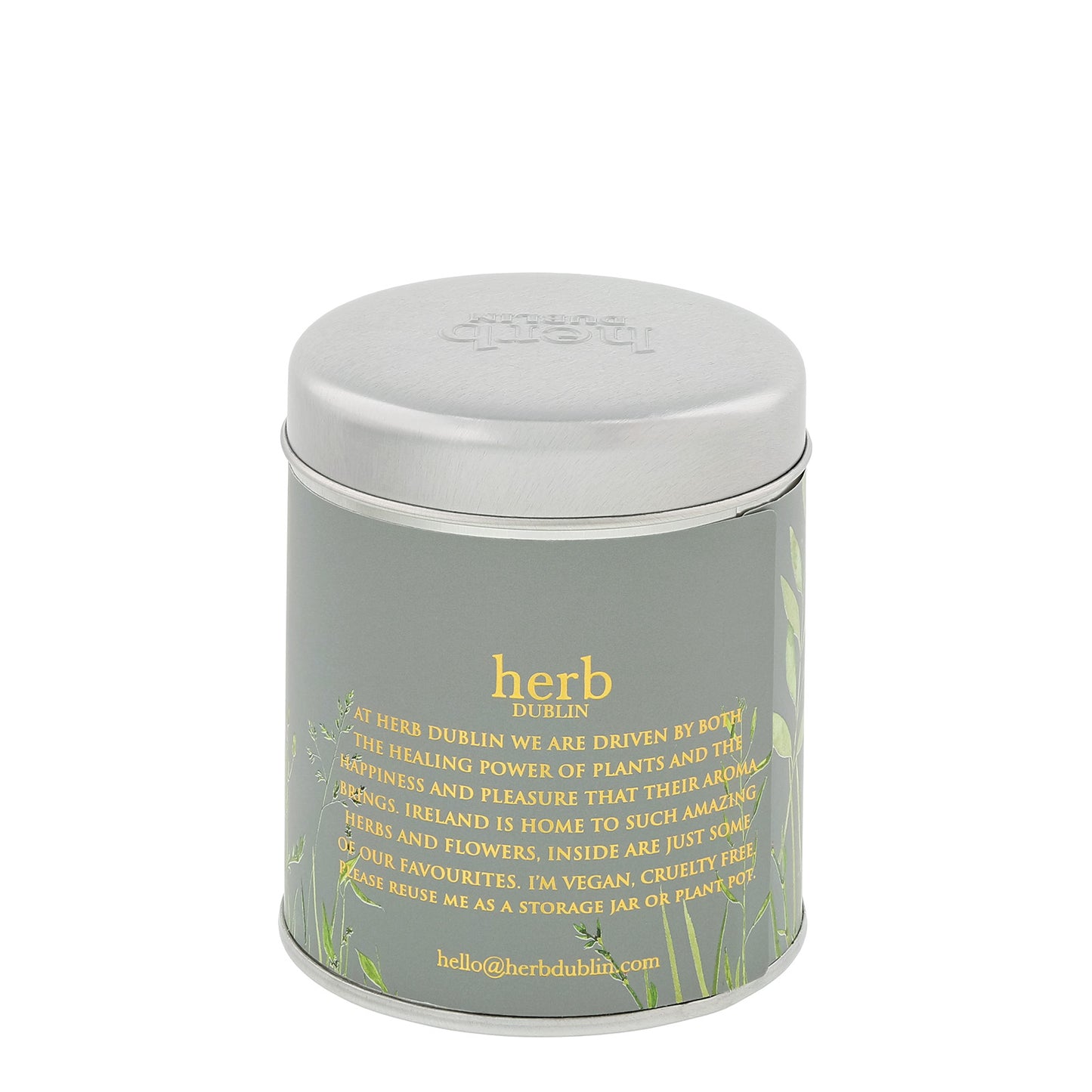 Herb Dublin Lemongrass & Ginger Tin Candle