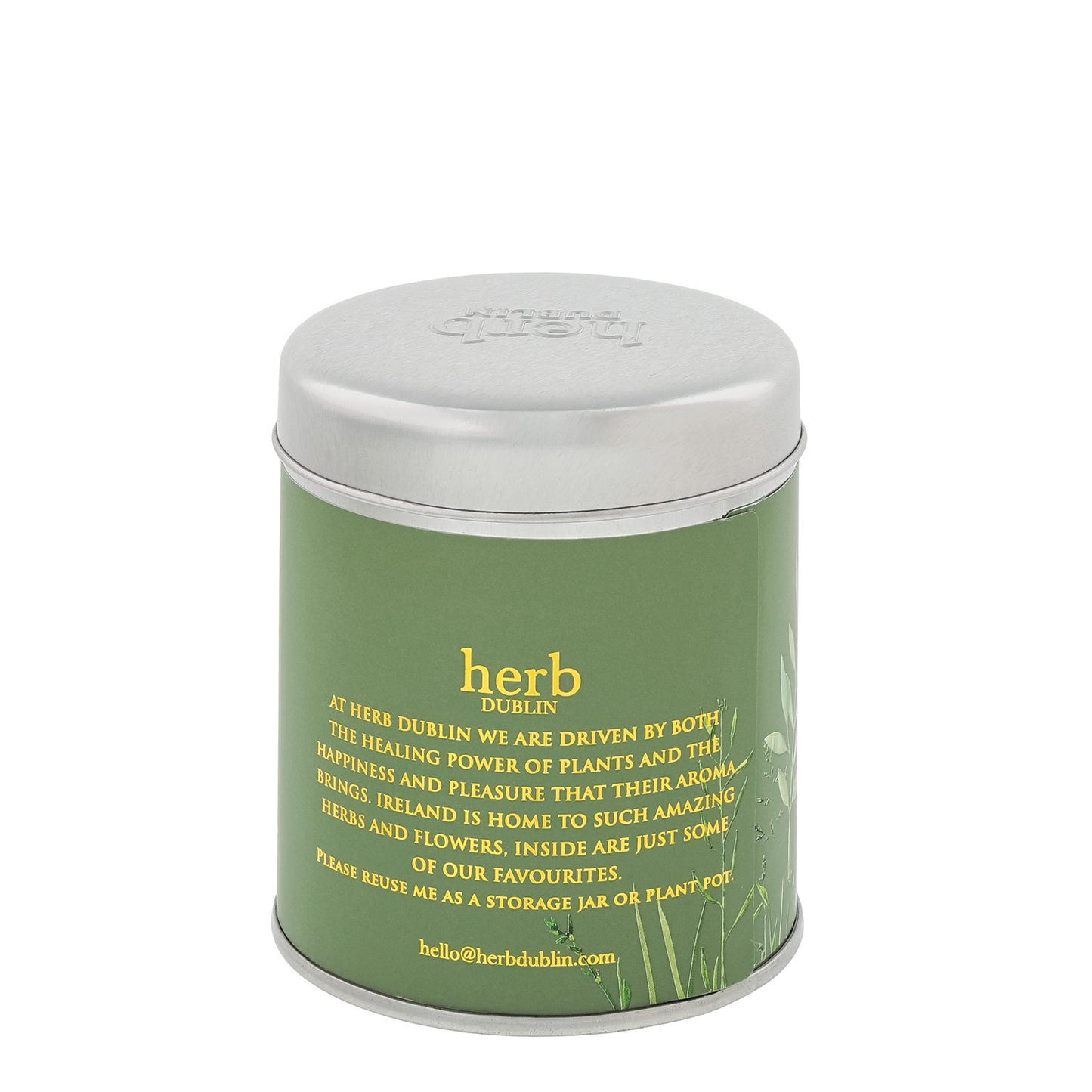 Herb Dublin Mistletoe and Wine Tin Candle