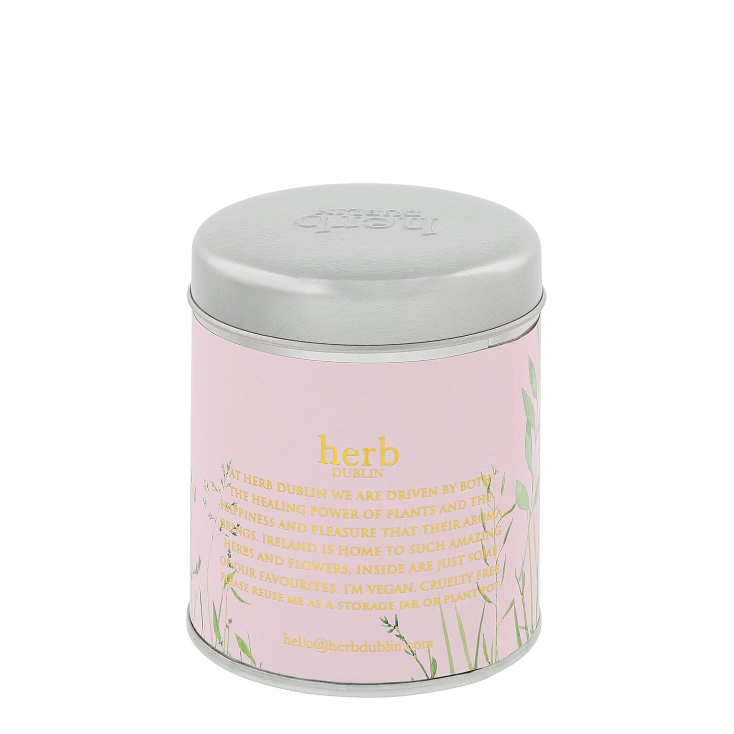 Herb Dublin Rhubarb and Garden Mint Tin Candle