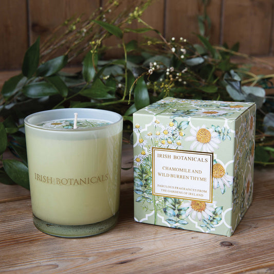 Irish Botanicals Chamomile and Wild Burren Candle