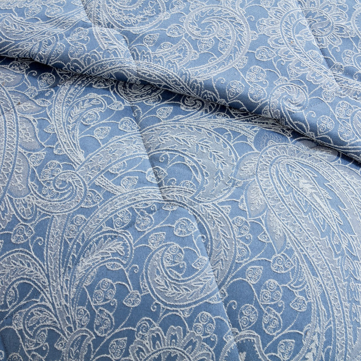 Paisley Chambray Luxury Jacquard 6 Piece Bedding Bundle