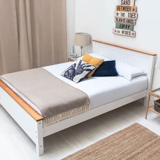 Rostherne Farmhouse White Wooden Bed