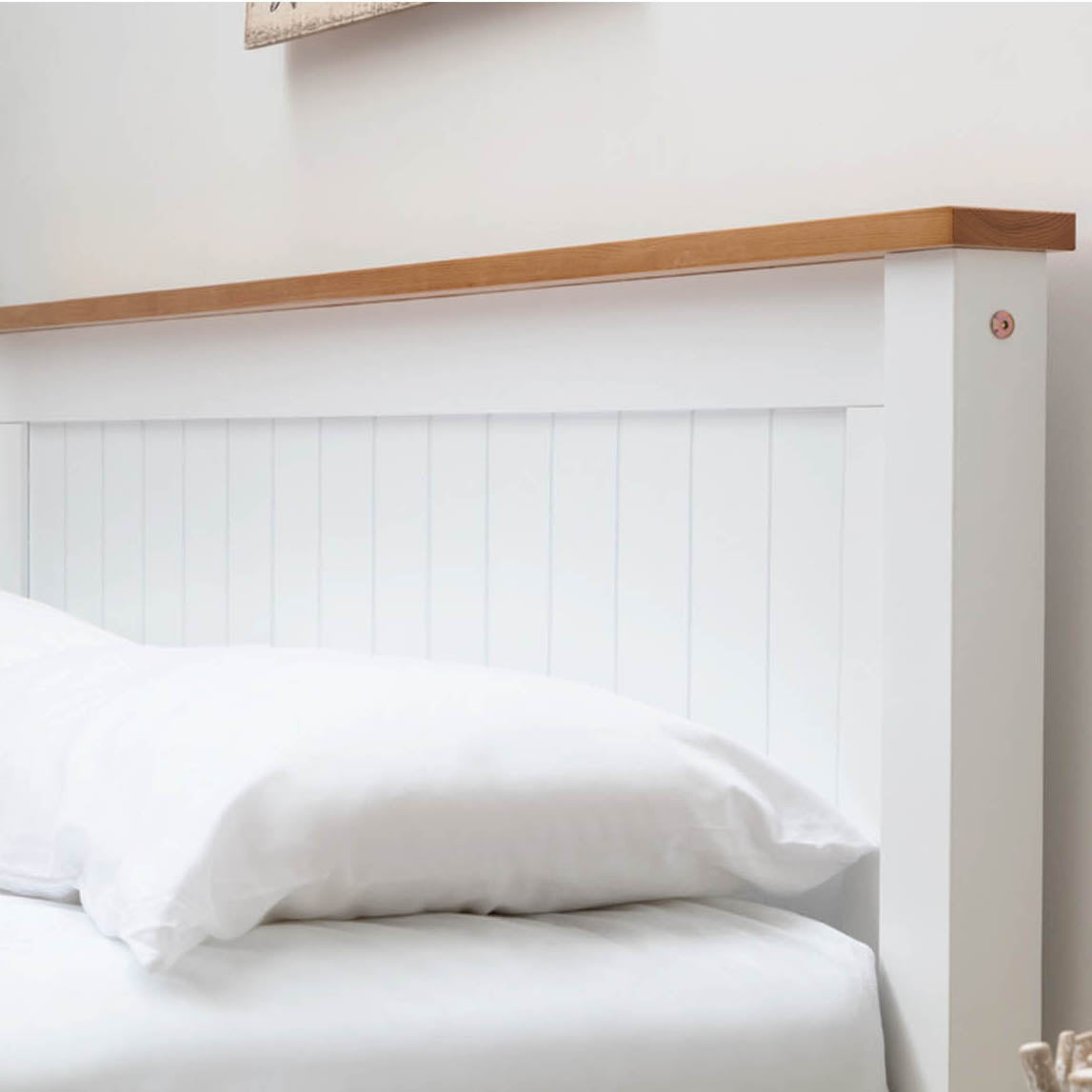 Rostherne Farmhouse White Wooden Bed