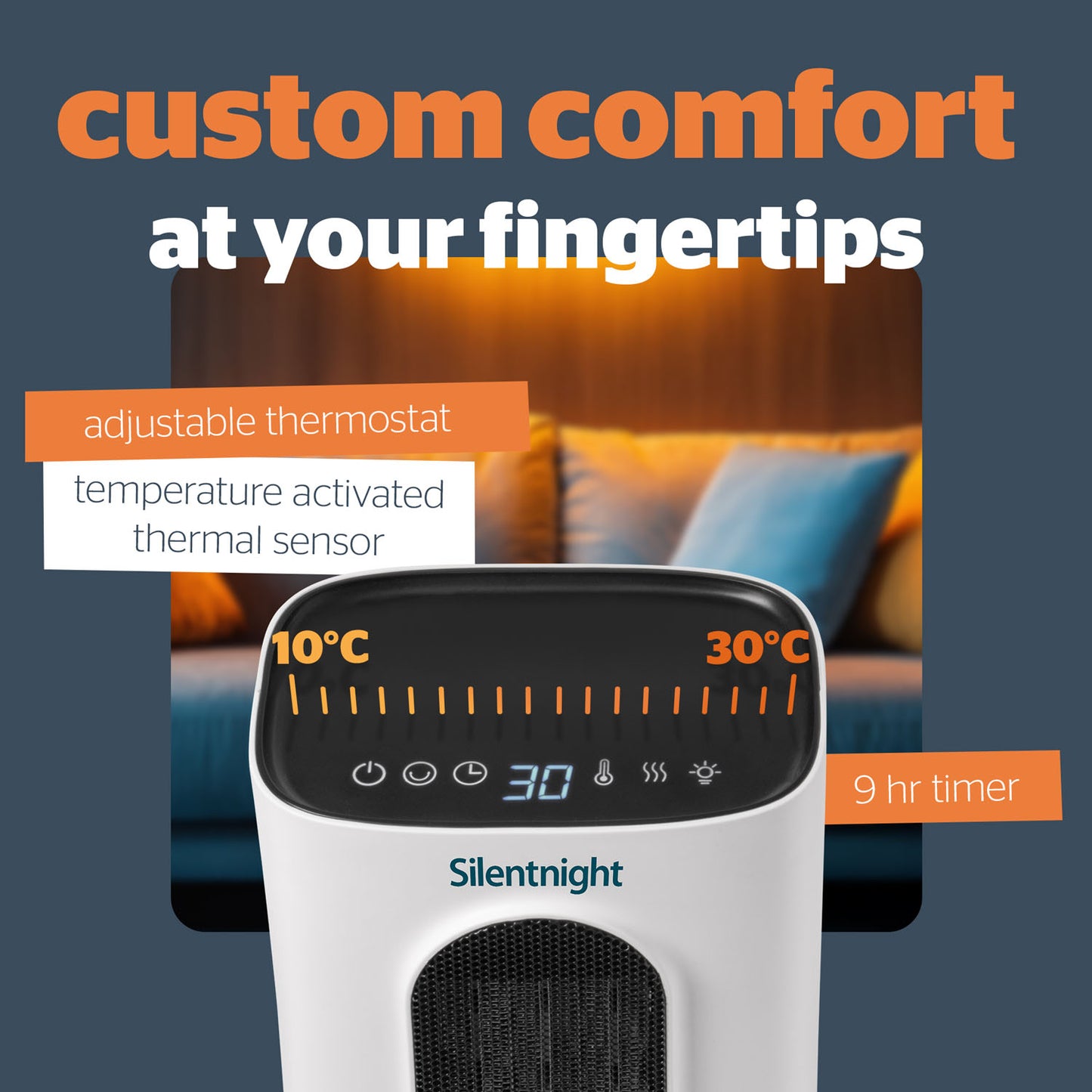 Silentnight Comfort Control Ceramic Fan Heater