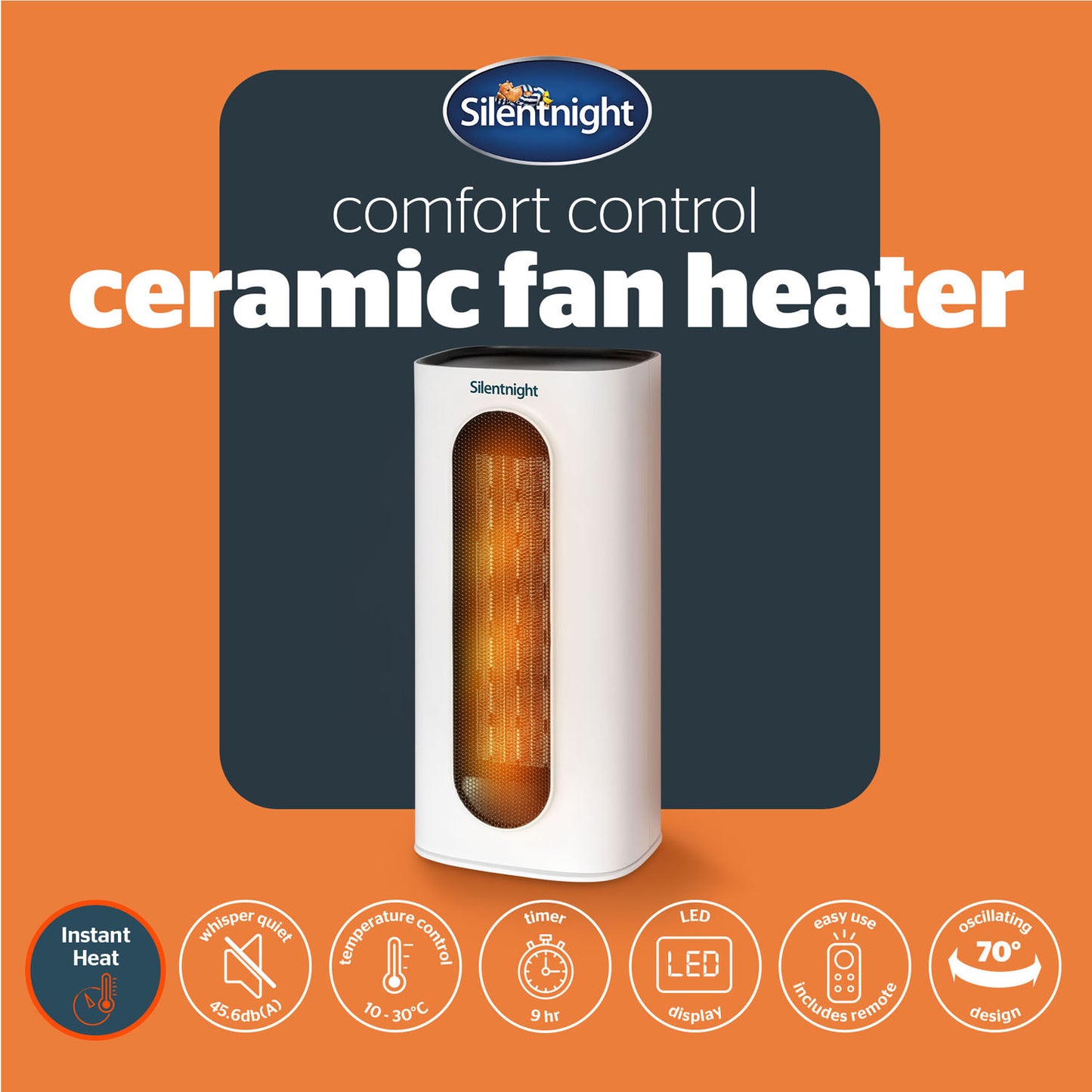 Silentnight Comfort Control Ceramic Fan Heater