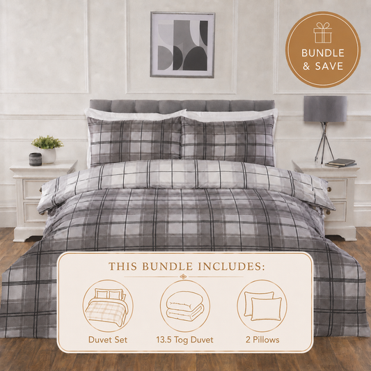 Seattle Grey Student Bedding Bundle