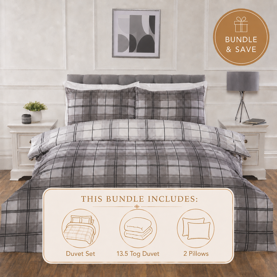 Seattle Grey Student Bedding Bundle