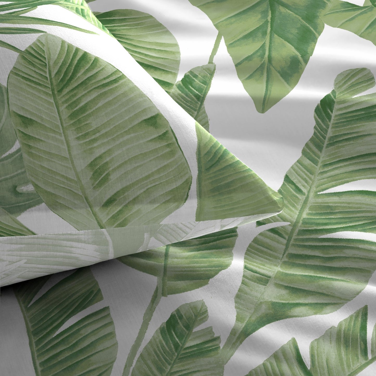 Tahiti Green Tropical Reversible Duvet Set