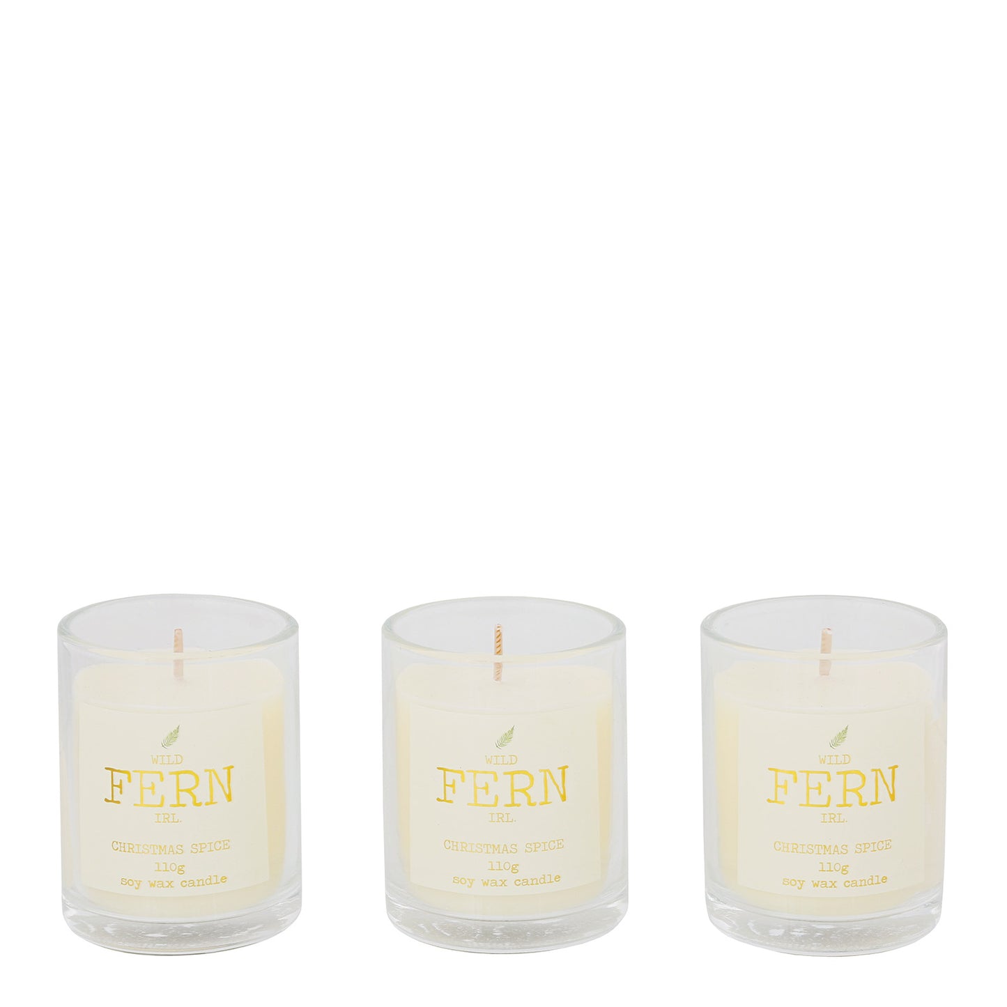 Irish Botanicals Wild Fern Christmas Candle Gift Set