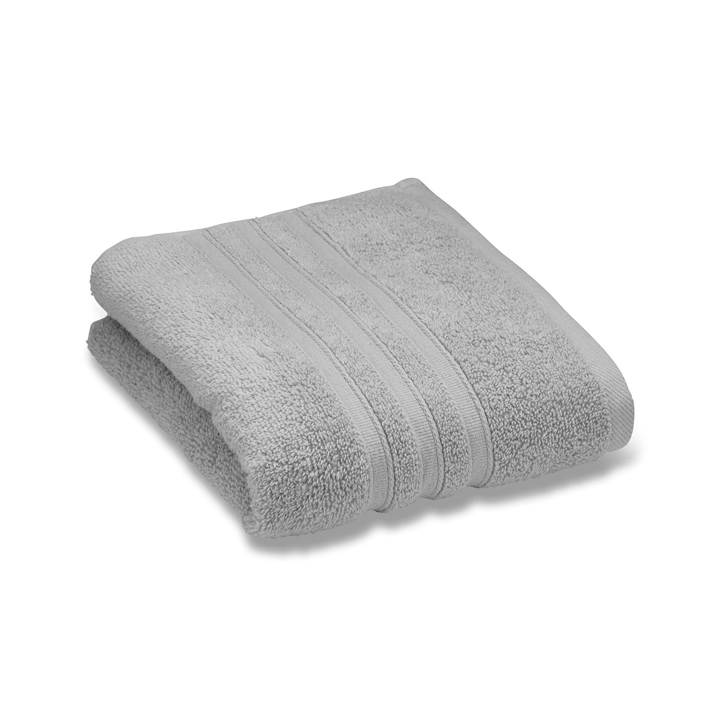 Catherine Lansfield Zero Twist Silver 450Gsm 100% Cotton Towels